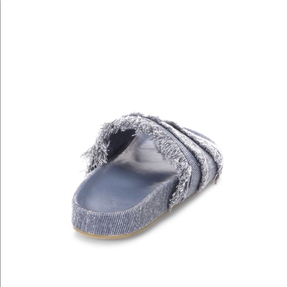 Women's Jaden Denim Pool Slide Sandals - Picture 2 of 4